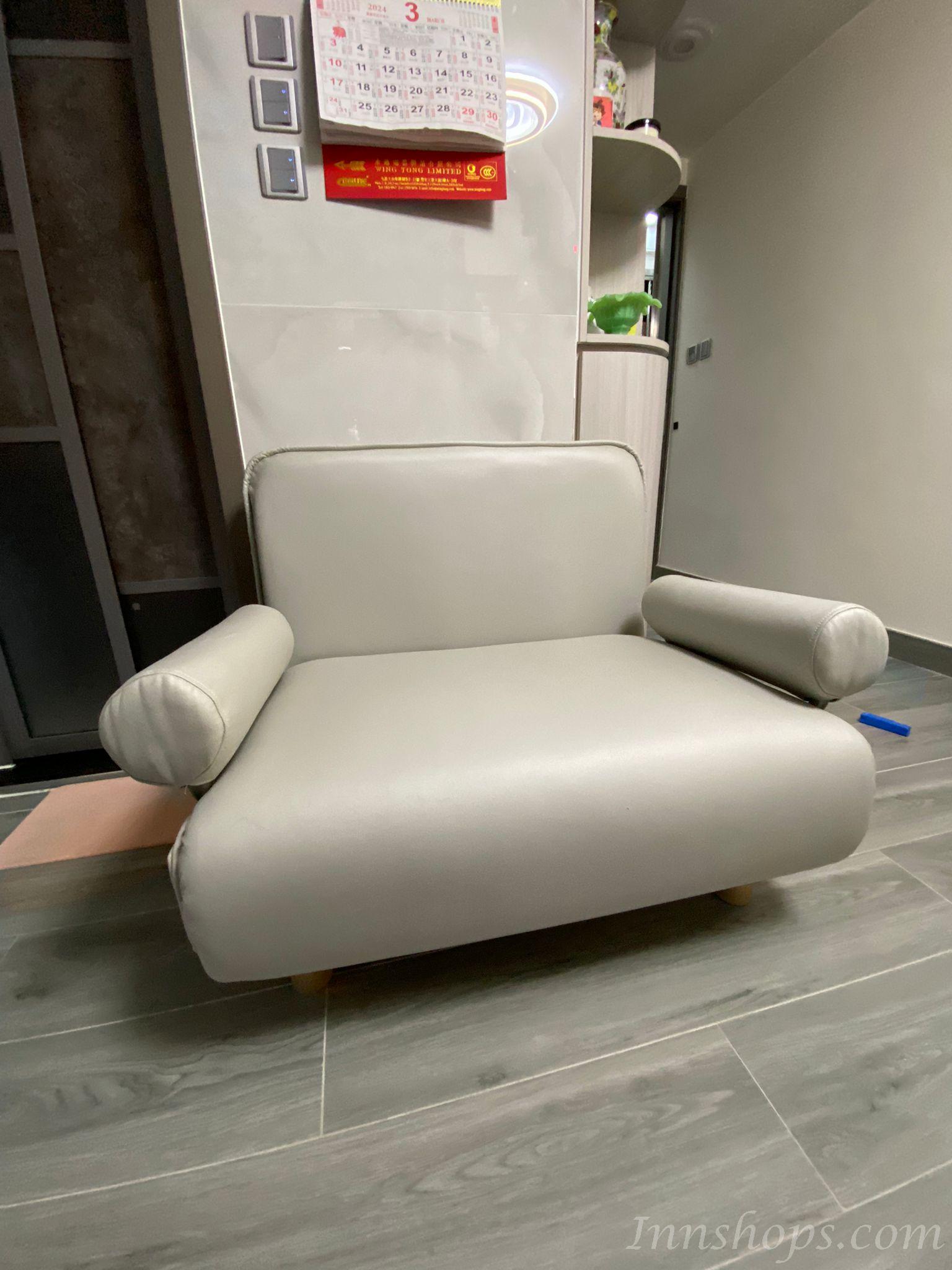 時尚折疊 猫爪皮 科技布 梳化床 80cm/90cm/100cm/110cm/120cm/130cm/140cm/150cm(IS8447)