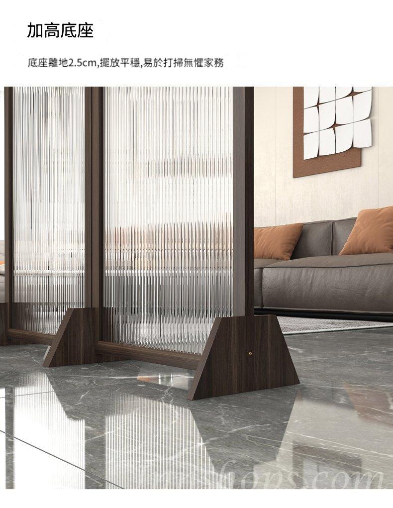 日式實木 仿長虹玻璃 屏風 玄關茶室 客廳屏風 80cm/100cm/120cm/150cm/180cm/160cm/200cm/240cm*2.5cm*180cm/190cm (IS9197
