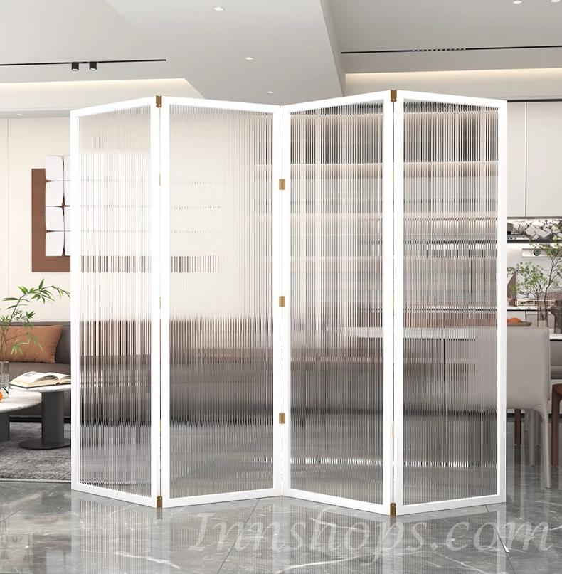 日式實木 仿長虹玻璃 屏風 玄關茶室 客廳屏風 80cm/100cm/120cm/150cm/180cm/160cm/200cm/240cm*2.5cm*180cm/190cm (IS9197