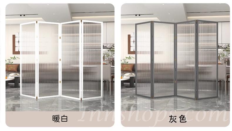 日式實木 仿長虹玻璃 屏風 玄關茶室 客廳屏風 80cm/100cm/120cm/150cm/180cm/160cm/200cm/240cm*2.5cm*180cm/190cm (IS9197
