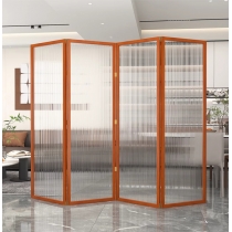 日式實木 仿長虹玻璃 屏風 玄關茶室 客廳屏風 80cm/100cm/120cm/150cm/180cm/160cm/200cm/240cm*2.5cm*180cm/190cm (IS9197