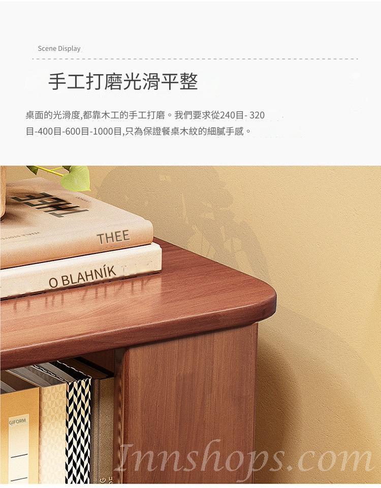日式實木橡木系列 學校家具360度書櫃  旋轉書架40cm（IS8538）