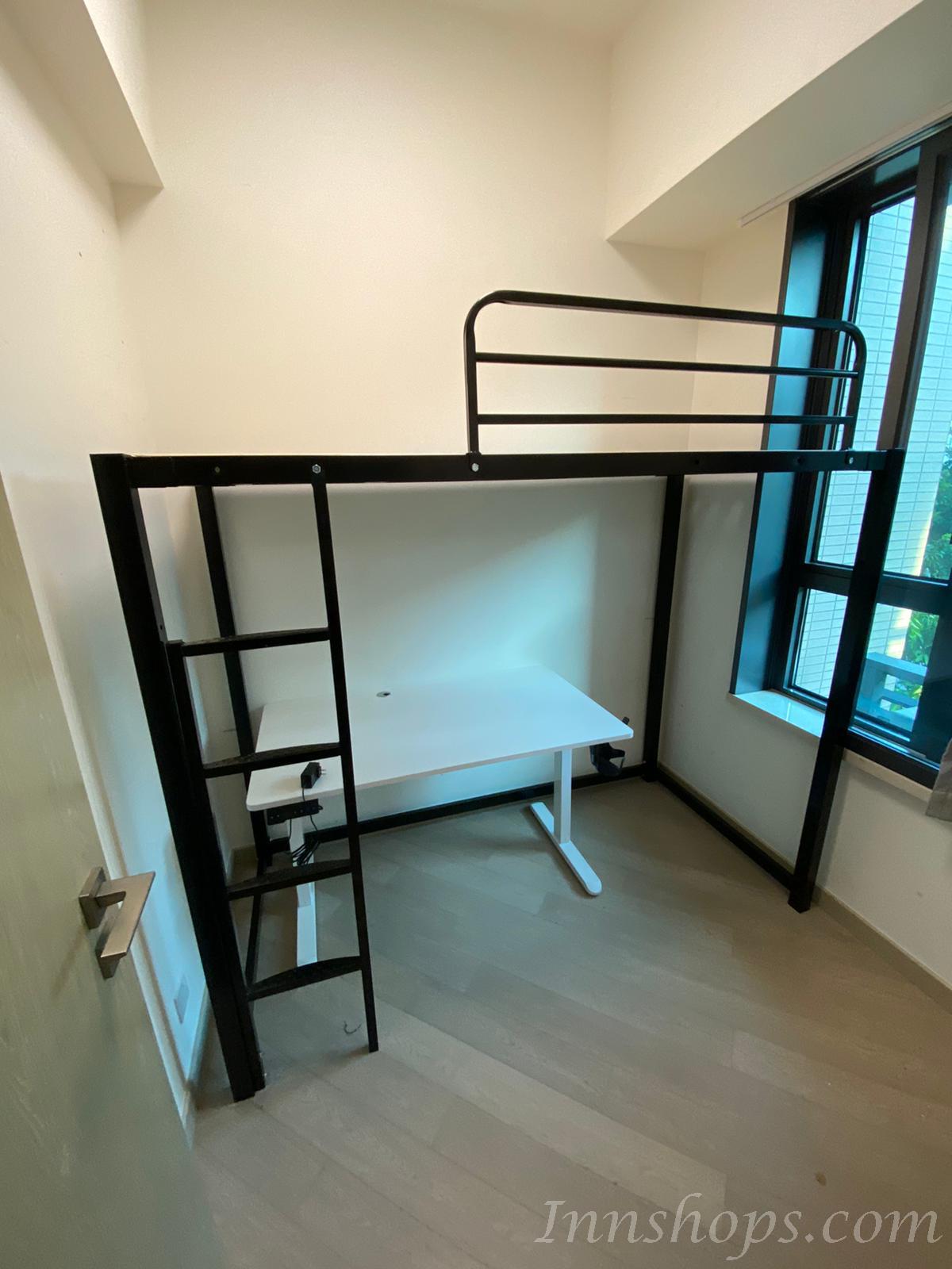 (陳列品一張 $499胡桃色) W100*D60*H71.8-116.8CM 時尚簡約 電動智能升降辦公桌書枱 電腦枱書桌 80cm/100cm/120cm/140cm/160cm (IS9149)