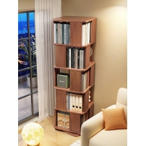 日式實木橡木系列 學校家具360度書櫃  旋轉書架40cm（IS8538）