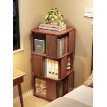 日式實木橡木系列 學校家具360度書櫃  旋轉書架40cm（IS8538）