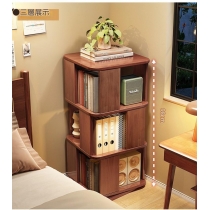日式實木橡木系列 學校家具360度書櫃  旋轉書架40cm（IS8538）