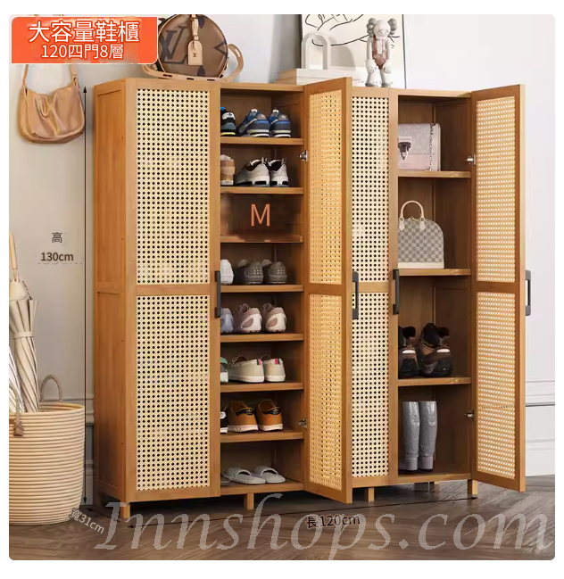 楠竹系列 學校傢私日式大容量鞋櫃 多層超大收納櫃30cm/60cm/90cm/120cm(IS9242)
