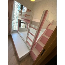 兒童皇國 屋仔雙層床 小朋友床 雙層床 子母床 90/100/120/135/150cm (IS9206)