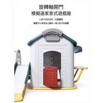 兒童皇國學校傢私 遊戲屋 滑滑梯秋千組合 家用室內 小朋友小型玩具房(IS9234)