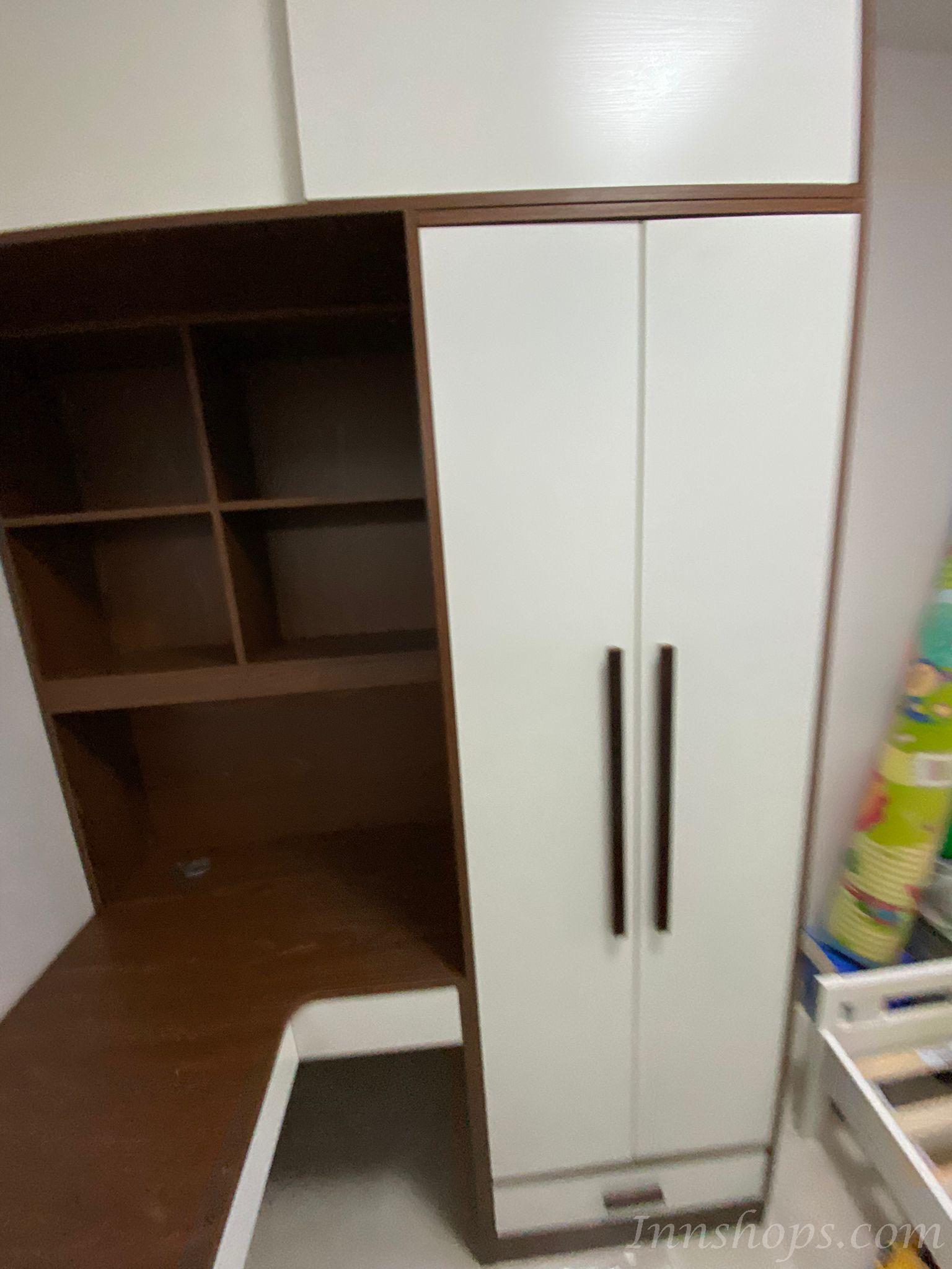 時尚  L型書枱連衣櫃 轉角電腦桌*110cm/140cm/150cm/170cm/180cm/200cm/210cm/240cm (IS9044)