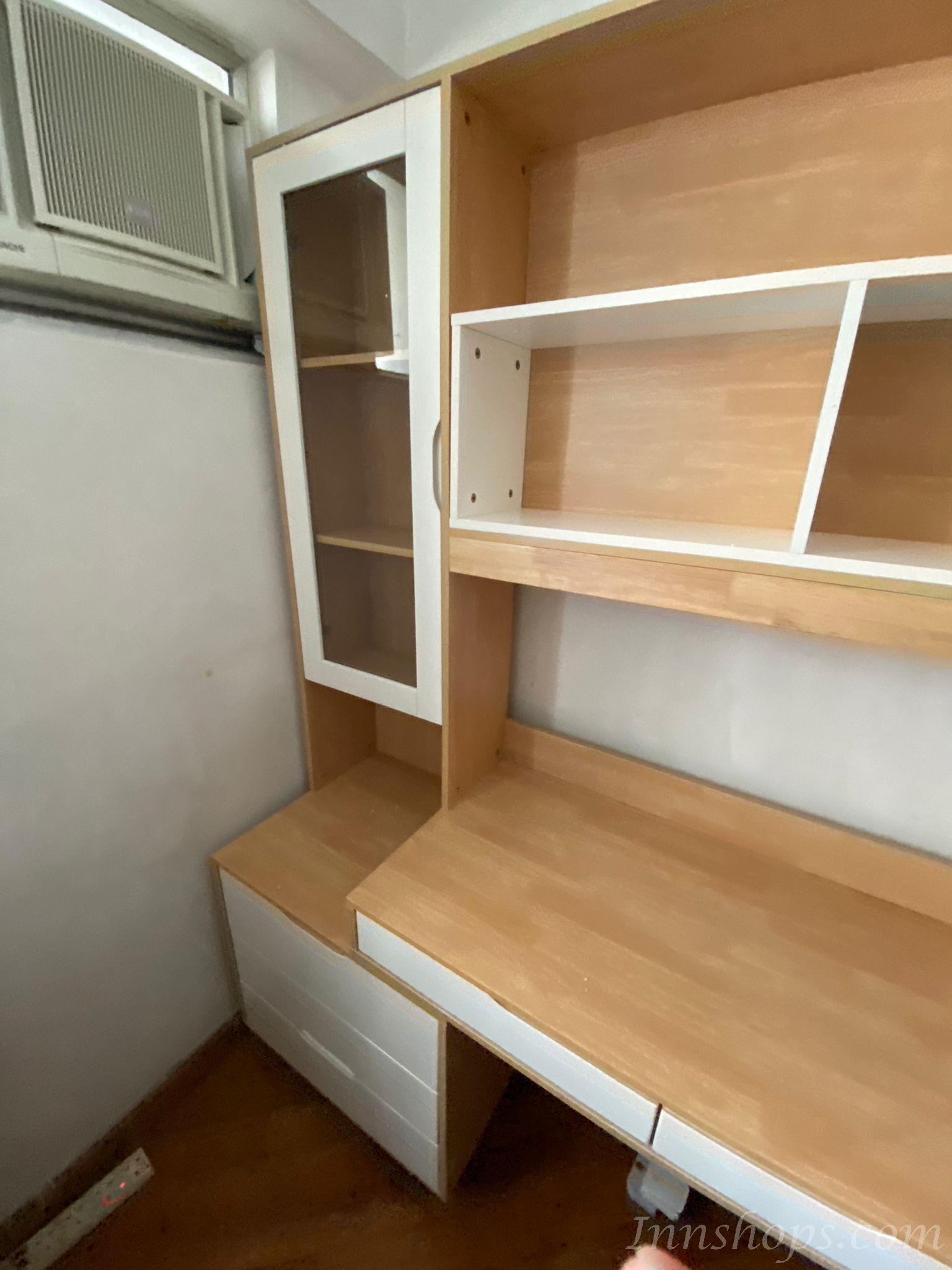 北歐摩登系列 實木書枱/電腦桌 120cm/140cm/160cm*50cm*187cm (IS9227)