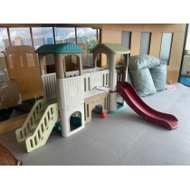 學校傢私商業客戶訂購產品系列 兒童室內家用小型滑梯秋千玩具 家庭兒童樂園 （IS9279)