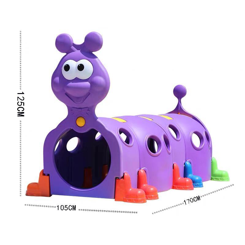 學校傢私playgroup小精靈毛毛蟲隧道玩具 Clubhouse 會所 幼稚園彩色通道火車頭(IS9294)