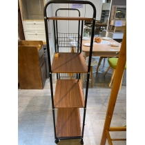 時尚 廚房多功能置物架 蔬菜鍋具微波爐收納架*80/90cm (IS8397)