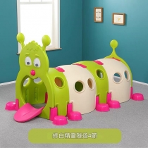 學校傢私playgroup小精靈毛毛蟲隧道玩具 Clubhouse 會所 幼稚園彩色通道火車頭(IS9294)