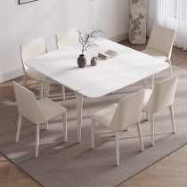 北歐格調 岩板餐桌 輕奢伸縮折疊方型飯桌*120cm/130cm/140cm(IS9315)
