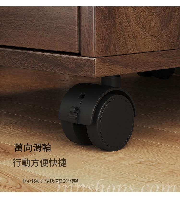 時尚系列 超窄迷你小型夾縫 有輪帶鎖床頭櫃20/25/30cm(IS8247)