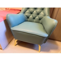 超纖皮薄輕奢單人美式梳化 休閒高背老虎椅*70cm (IS8285)