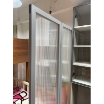 日式實木 仿長虹玻璃 屏風 玄關茶室 客廳屏風 80cm/100cm/120cm/150cm/180cm/160cm/200cm/240cm*2.5cm*180cm/190cm (IS9197