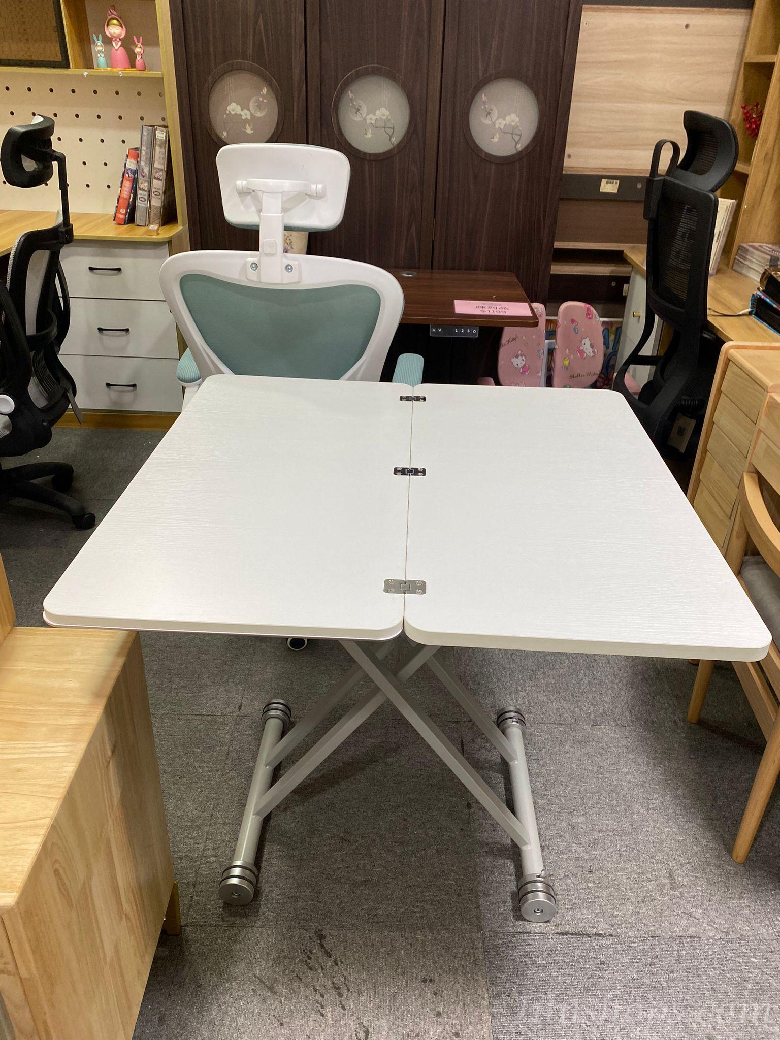 時尚系列 多功能可移動 折疊升降茶几餐桌兩用 80/90/100cm (IS8261)hold