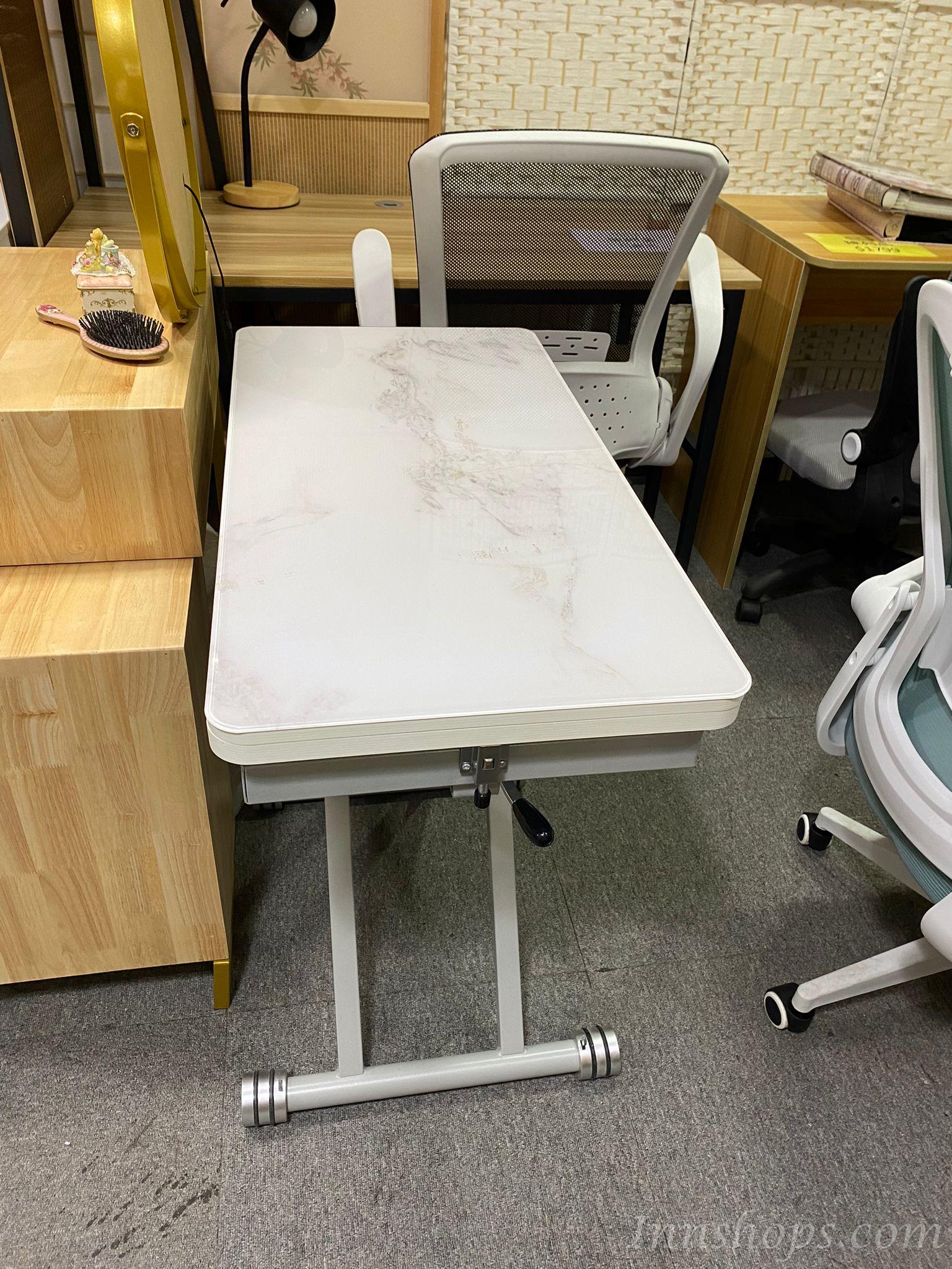 時尚系列 多功能可移動 折疊升降茶几餐桌兩用 80/90/100cm (IS8261)hold