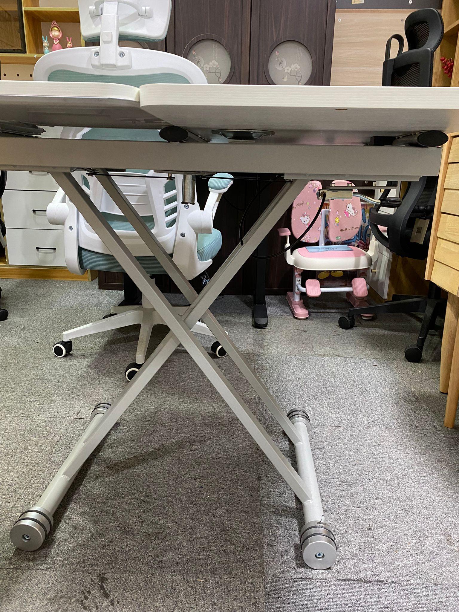 時尚系列 多功能可移動 折疊升降茶几餐桌兩用 80/90/100cm (IS8261)hold