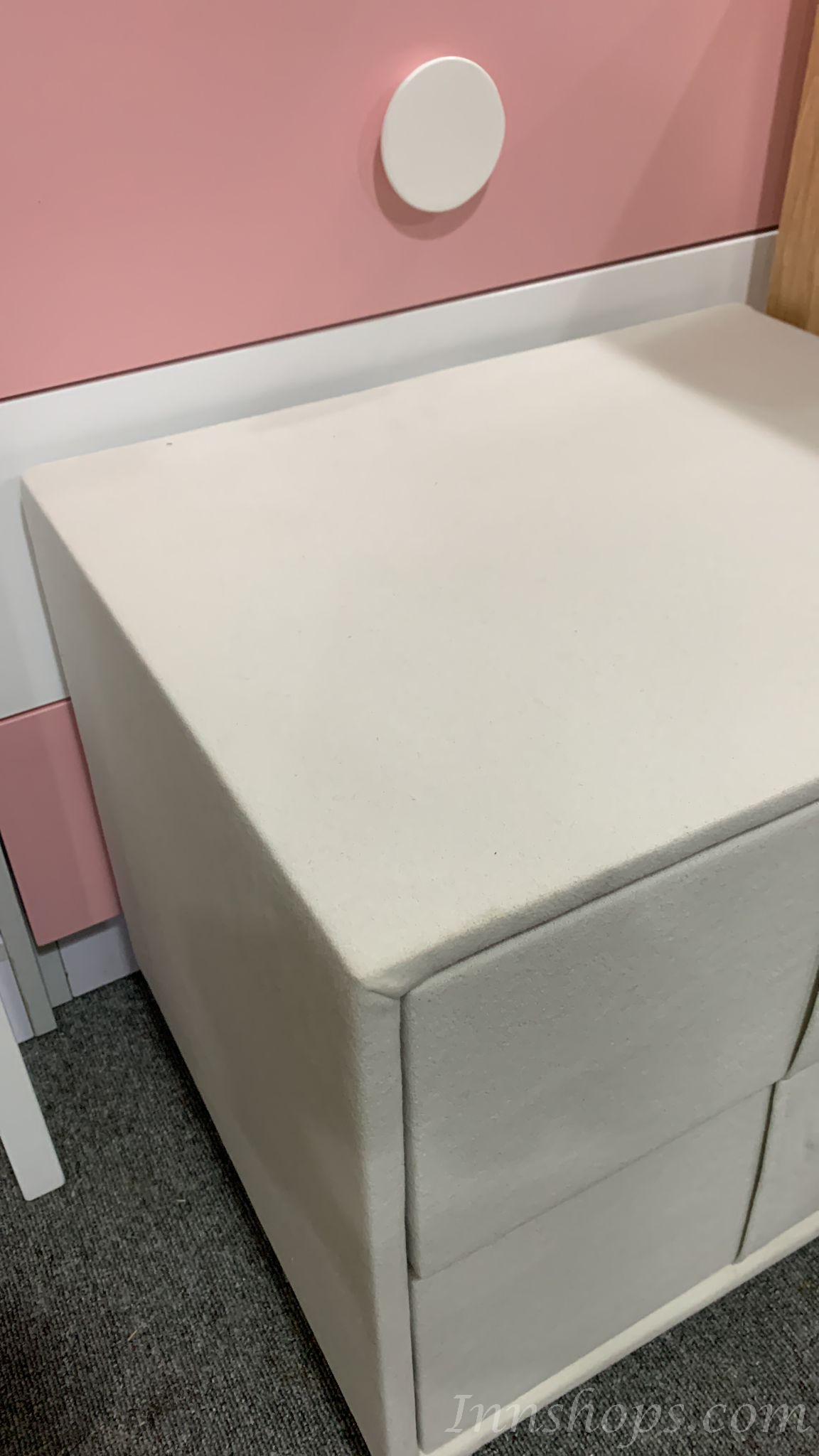 (陳列品2個 免費自取,W46*D37*H40CM) 布藝床頭櫃（IS8514）