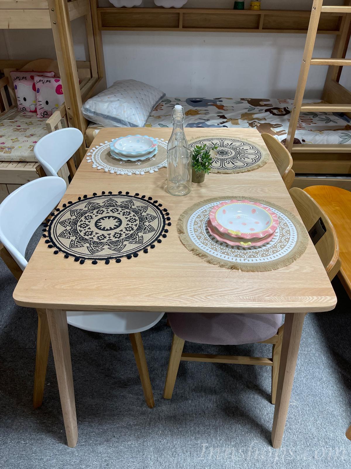 北歐實木 紅橡木 伸縮餐枱/桌 100-130/110-140/120-150cm (可配餐椅/長凳) (IS8947)
