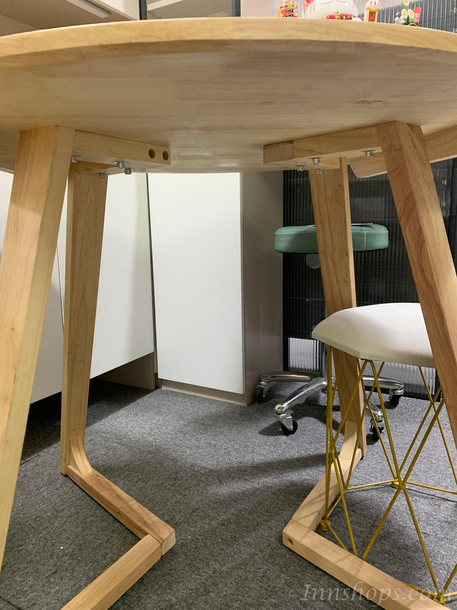  日式實木橡木系列 圓型 餐枱餐椅 組合 直徑60cm/70cm/80cm/90cm/100cm/120cm x 75cm (IS9045)