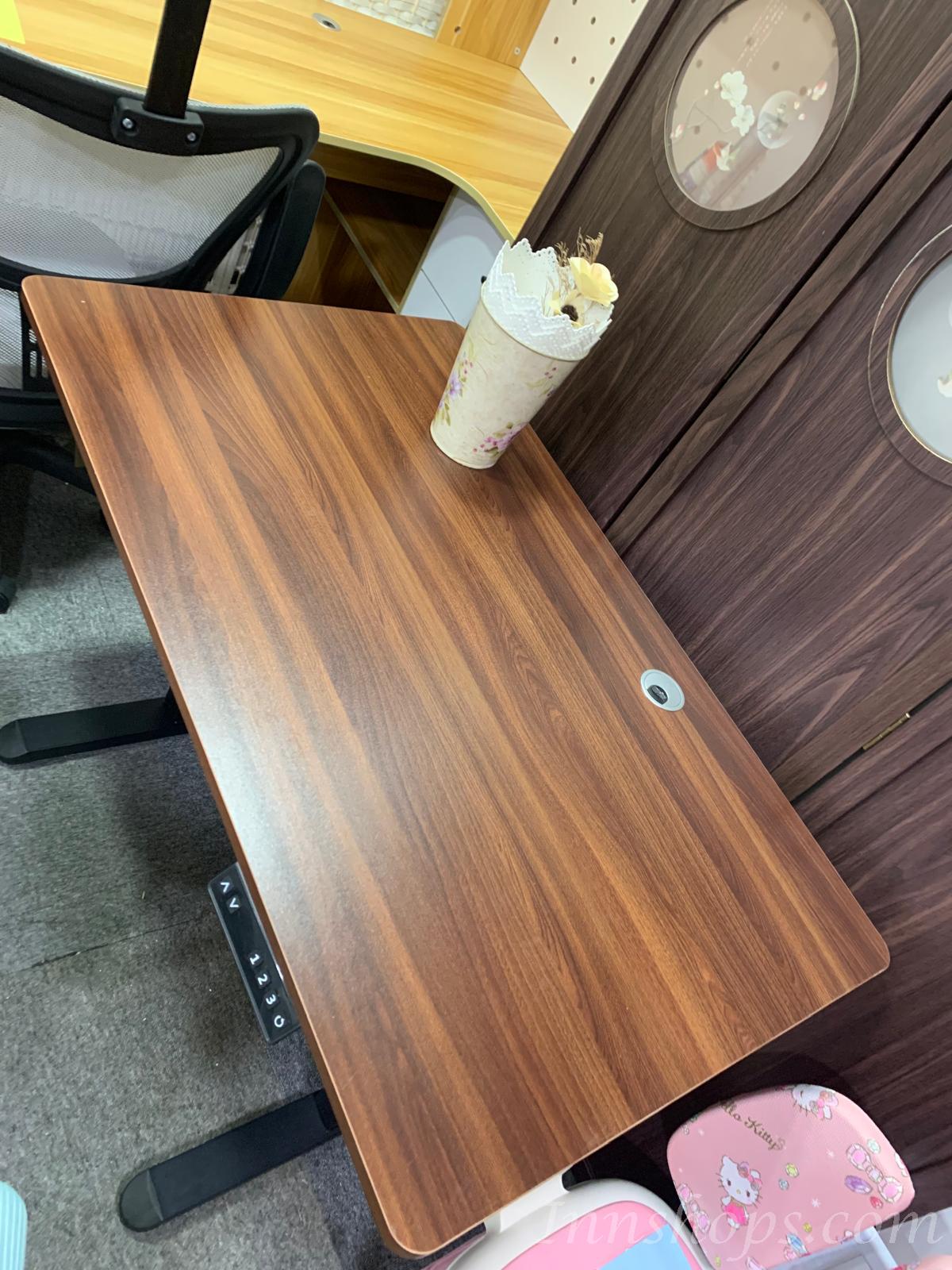 (陳列品一張 $499胡桃色) W100*D60*H71.8-116.8CM 時尚簡約 電動智能升降辦公桌書枱 電腦枱書桌 80cm/100cm/120cm/140cm/160cm (IS9149)