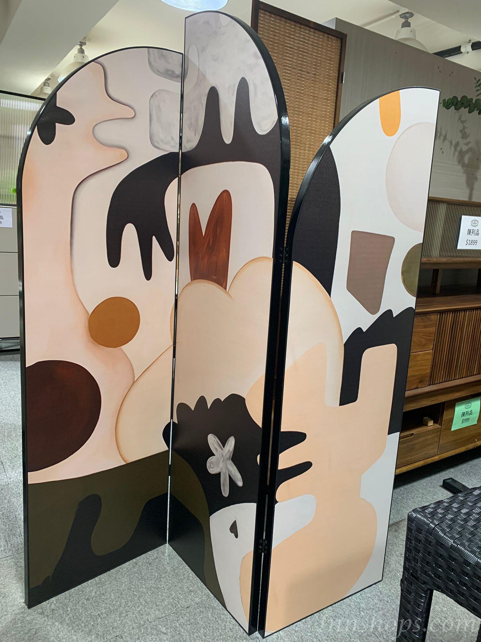 法式覆古花鳥屏風 隔斷客廳 遮擋玄關折叠移動折屏（IS9184）