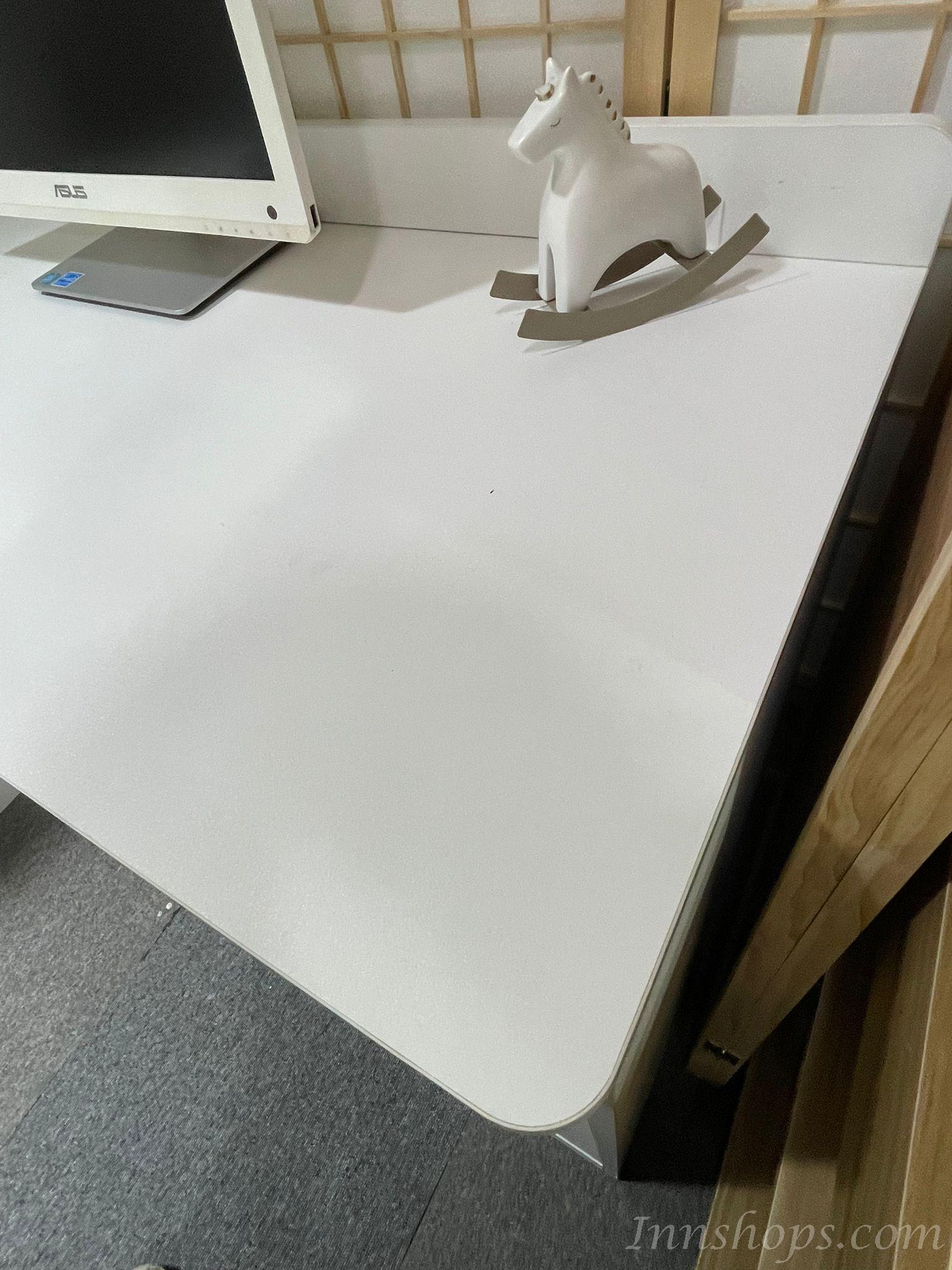 奶油風 轉角書桌書架一體組合書櫃 辦公電腦桌*120cm/140cm/160cm (IS9273)