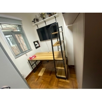時尚系列簡約書枱連書架 80cm/100cm/120cm/140cm/160cm (IS1107)