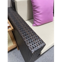 戶外傢俱 藤製儲物梳化 (IS7413)