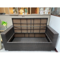 戶外傢俱 藤製儲物梳化 (IS7413)