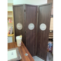 中式 實木 喬其紗屏風 40cm/50cm/60cm (IS7443)