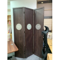 中式 實木 喬其紗屏風 40cm/50cm/60cm (IS7443)