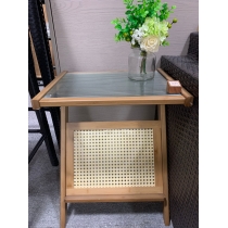 楠竹系列 日式玻璃 小茶几45/55cm (IS8440)