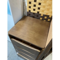 日式實木橡木系列 迷你床頭櫃 翻蓋梳妝枱 (連鏡和櫈) 40cm/48cm (IS8459)