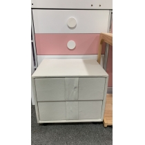 (陳列品2個 免費自取,W46*D37*H40CM) 布藝床頭櫃（IS8514）