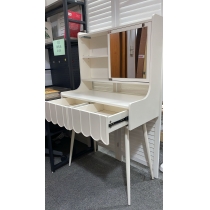 田園純白.象牙白系列 輕奢化妝枱 梳妝台送椅子*50/60/80cm (IS8654)