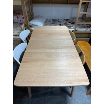 北歐實木 紅橡木 伸縮餐枱/桌 100-130/110-140/120-150cm (可配餐椅/長凳) (IS8947)