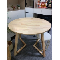  日式實木橡木系列 圓型 餐枱餐椅 組合 直徑60cm/70cm/80cm/90cm/100cm/120cm x 75cm (IS9045)