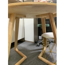 日式實木橡木系列 圓型 餐枱餐椅 組合 直徑60cm/70cm/80cm/90cm/100cm/120cm x 75cm (IS9045)