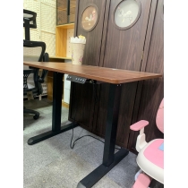 (陳列品一張 $499胡桃色) W100*D60*H71.8-116.8CM 時尚簡約 電動智能升降辦公桌書枱 電腦枱書桌 80cm/100cm/120cm/140cm/160cm (IS9149)