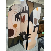 法式覆古花鳥屏風 隔斷客廳 遮擋玄關折叠移動折屏（IS9184）