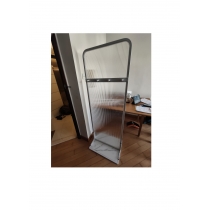 長虹玻璃屏風 隔斷客廳 玄關遮擋掛衣置物架*60cm/80cm/100cm (IS9226)