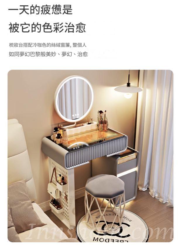 奶油風 現代簡約迷你床頭化妝桌 梳妝台*50cm/60cm/80cm (IS9409)