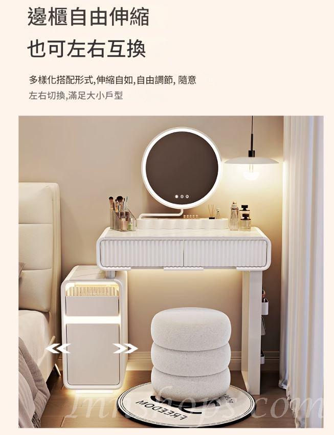 奶油風 現代簡約迷你床頭化妝桌 梳妝台*50cm/60cm/80cm (IS9409)