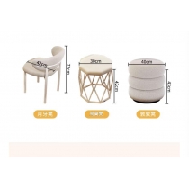 奶油風 現代簡約迷你床頭化妝桌 梳妝台*50cm/60cm/80cm (IS9409)